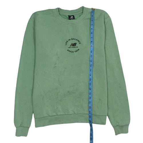 New Balance Women’s Green Cotton Pullover Sweatshirt M