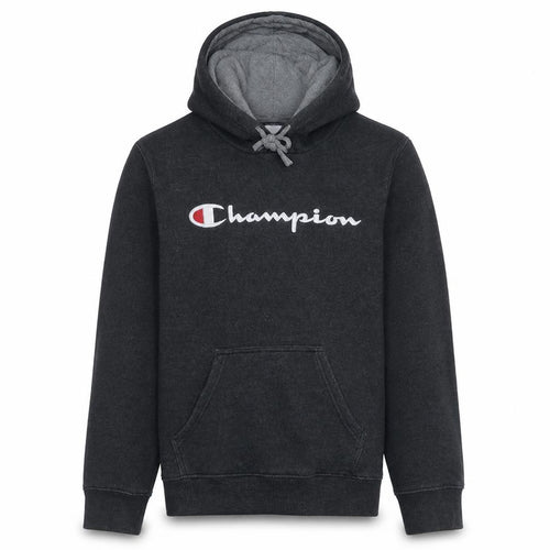 Champion Men's Black Pullover Hoodie Small Fleece Logo Sportswear