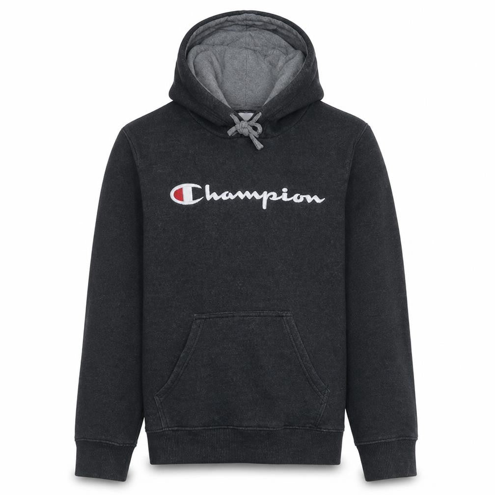 Champion Men's Black Pullover Hoodie Small Fleece Logo Sportswear