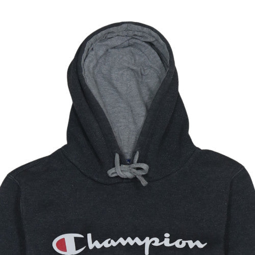 Champion Men's Black Pullover Hoodie Small Fleece Logo Sportswear