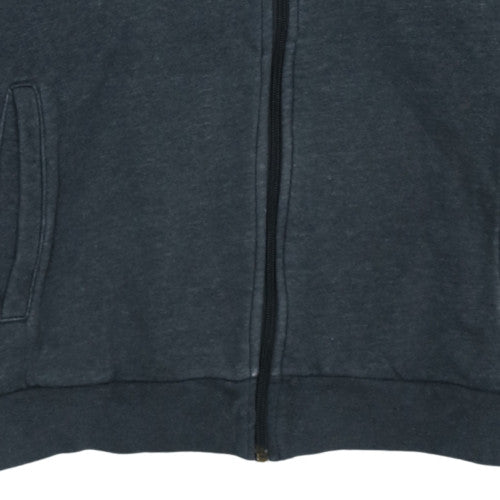 Adidas Men's Grey 2XL Full Zip Hoodie with Logo and Pockets