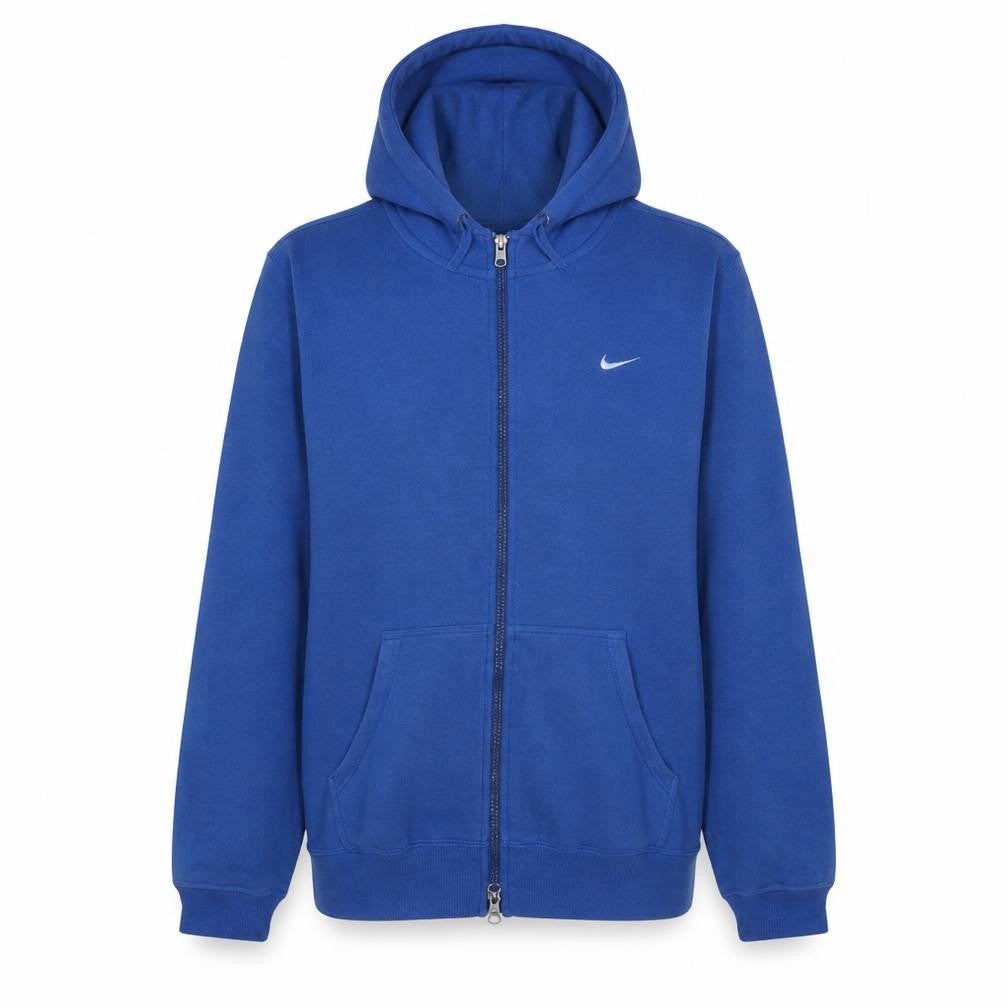 Nike Men's Blue Full Zip Hoodie XL Sports Fleece Sweatshirt