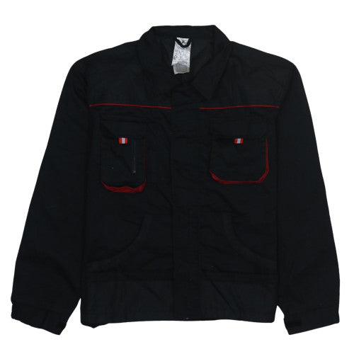 Fristads Men's Black Work Jacket Size 56 Regular Fit Polyester Cotton
