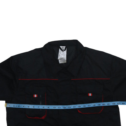 Fristads Men's Black Work Jacket Size 56 Regular Fit Polyester Cotton
