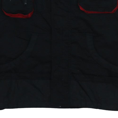 Fristads Men's Black Work Jacket Size 56 Regular Fit Polyester Cotton