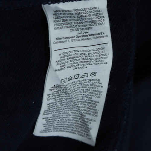 Nike Men's Black Cotton Crew Neck Pullover Sweatshirt M