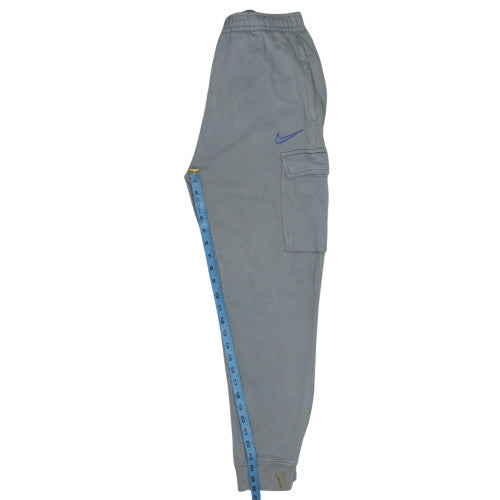 Nike Men’s Grey Cargo Fleece Joggers S Regular Fit