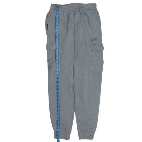 Nike Men’s Grey Cargo Fleece Joggers S Regular Fit