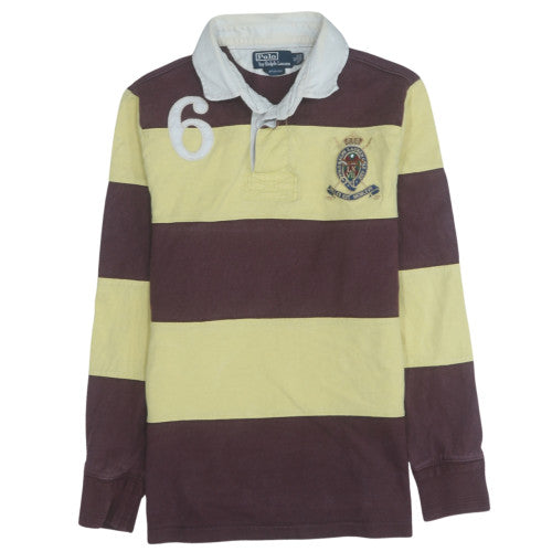 Ralph Lauren Men's Multicoloured Striped Long Sleeve Polo Shirt M