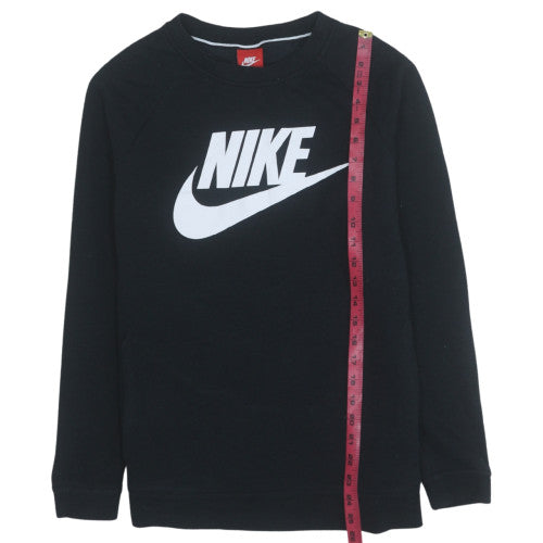 Nike Womens Black Medium Pullover Sweatshirt with Logo