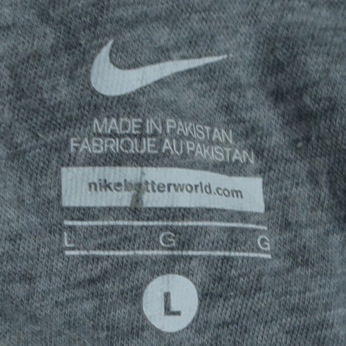 Nike Men's Black Full Zip Hoodie Size L Sportswear Fleece