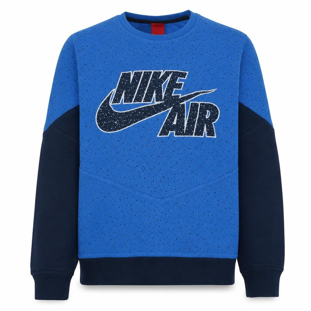 Nike Men Blue Logo Pullover Sweatshirt Size M Regular Fit
