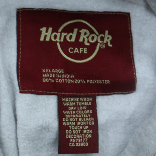 Hard Rock Cafe Grey Pullover Hoodie Women 2XL Graphic Print Edinburgh