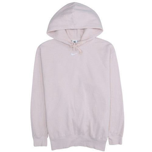 Nike Womens Pink Pullover Hoodie Small Cotton Blend Sweatshirt