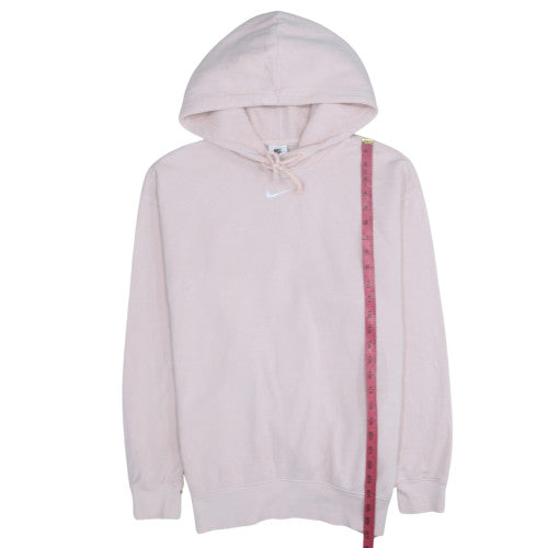Nike Womens Pink Pullover Hoodie Small Cotton Blend Sweatshirt