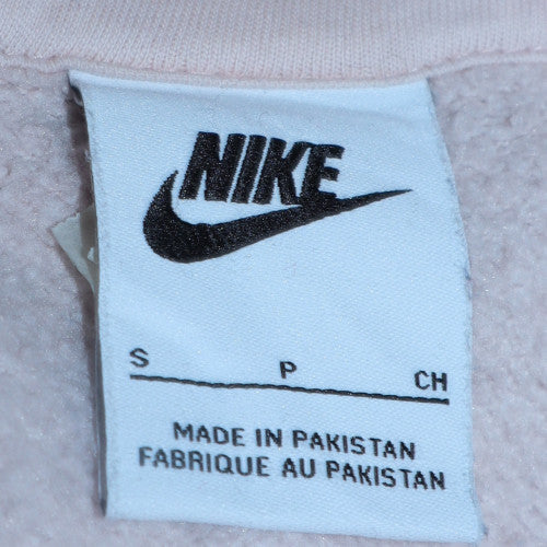 Nike Womens Pink Pullover Hoodie Small Cotton Blend Sweatshirt