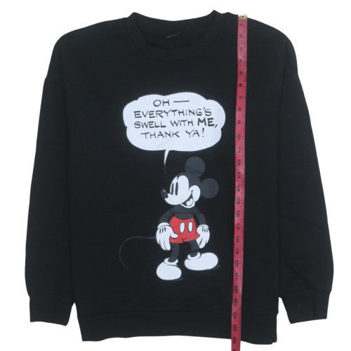 Disney Mickey Mouse Black Sweatshirt L Women’s Pullover by Pep&Co