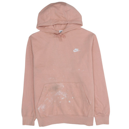 Nike Womens Pink Pullover Hoodie Size L Cotton Blend Casual