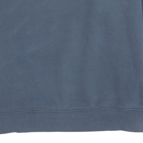 Russell Men's Blue 3XL Pullover Sweatshirt Embroidered Logo