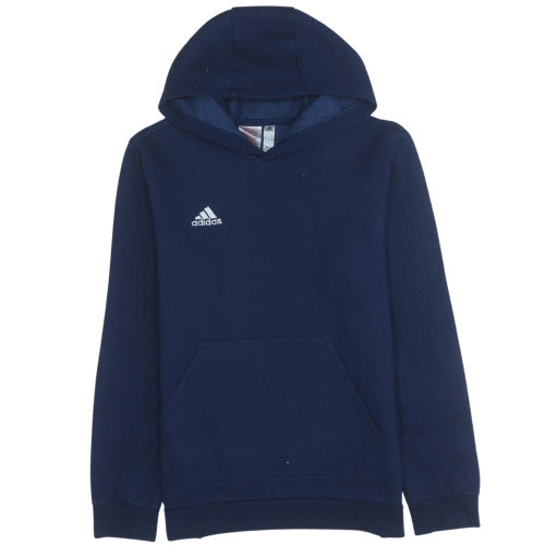 Adidas Boys Navy Blue Pullover Hoodie Sweatshirt Size 13-14 Years