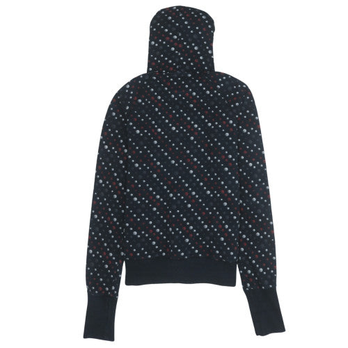 Nike Womens Black Polka Dot Pullover Hoodie Size 14/16