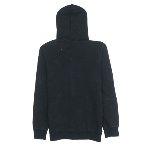 Champion Boys Black Full Zip Hoodie Size L Fleece Logo Sweatshirt
