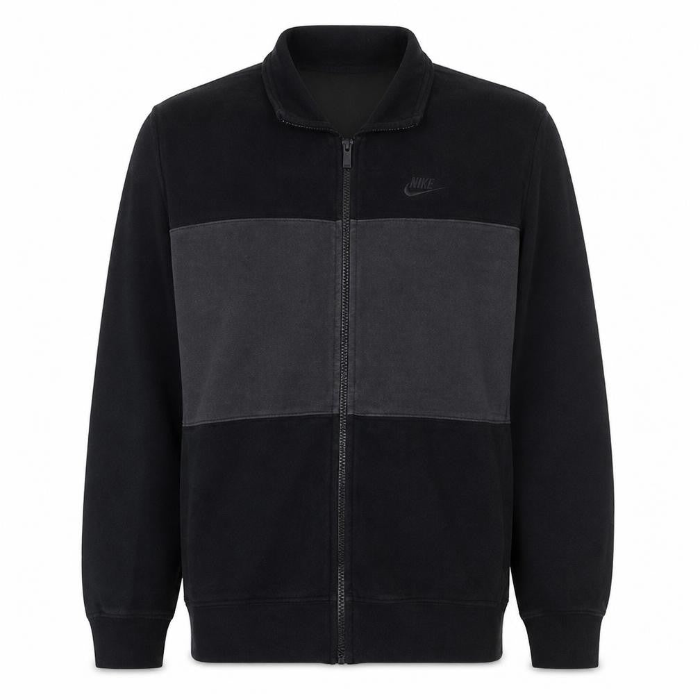 Nike Men's Black Small Track Jacket Full Zip Fleece Sportswear