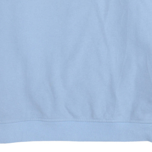 FILA Womens Light Blue Logo Sweatshirt L Cotton Blend Casual