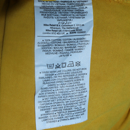 Nike Air Jordan Mens Yellow XL Pullover Sweatshirt Long Sleeve
