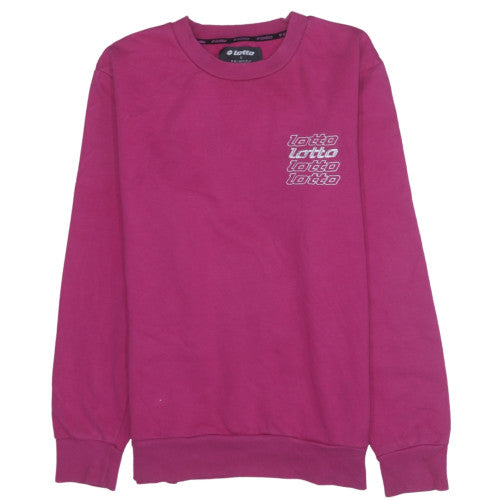Lotto x Primark Women’s Pink Crew Neck Pullover Sweatshirt Size L