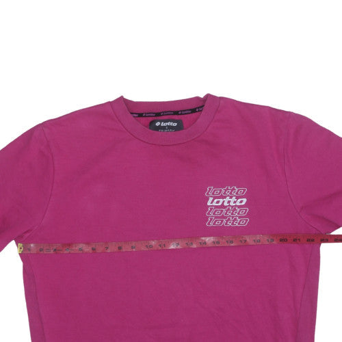 Lotto x Primark Women’s Pink Crew Neck Pullover Sweatshirt Size L