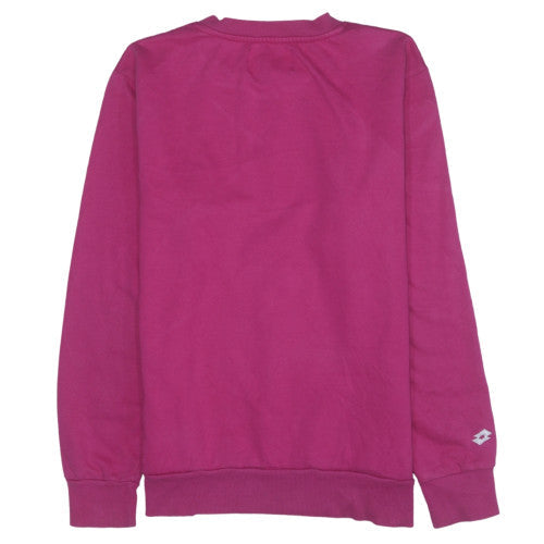 Lotto x Primark Women’s Pink Crew Neck Pullover Sweatshirt Size L
