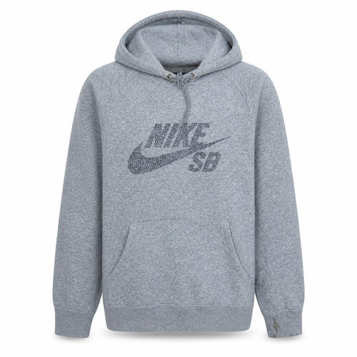 Nike SB Mens Grey Pullover Hoodie L Regular Fit Sports Fleece