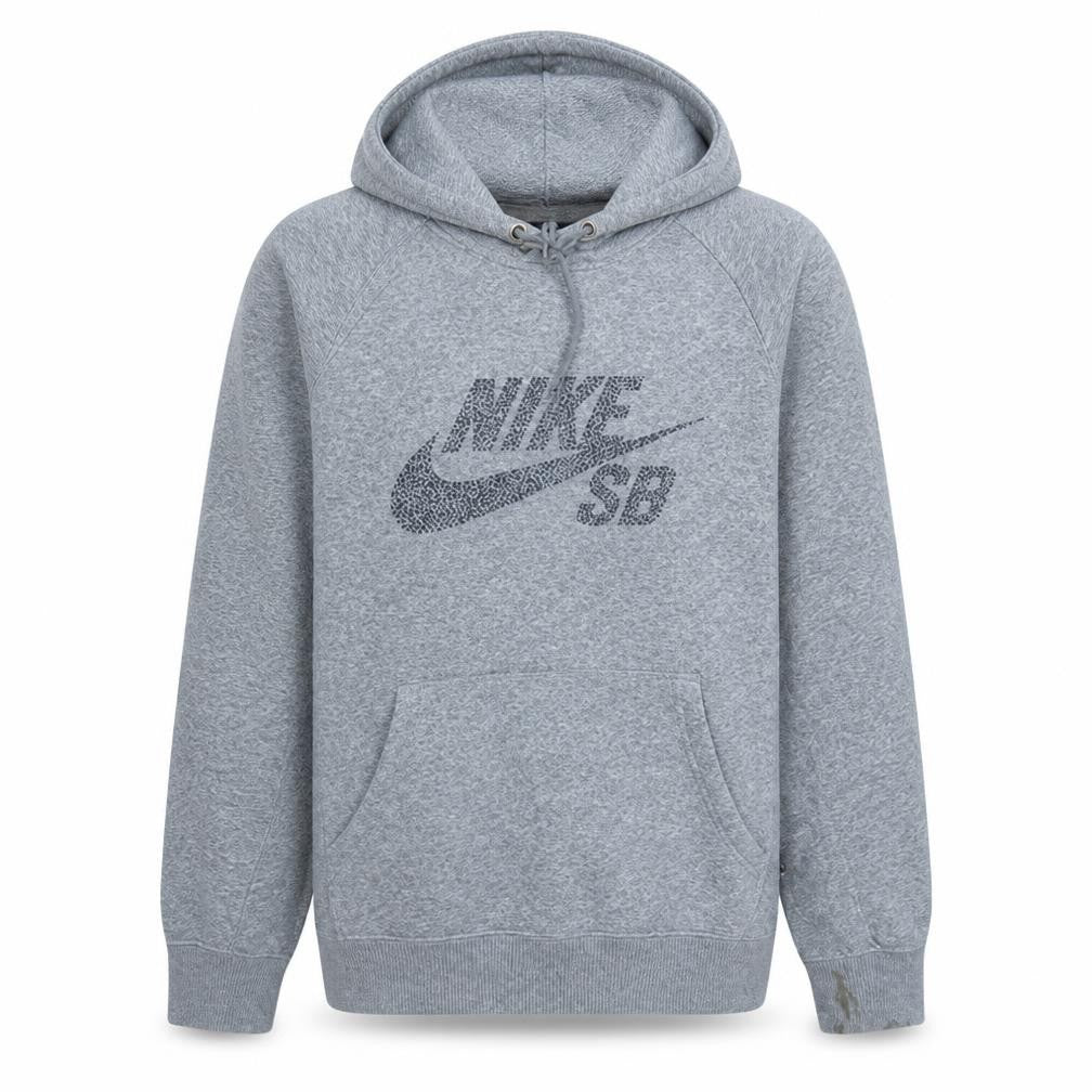 Nike SB Mens Grey Pullover Hoodie L Regular Fit Sports Fleece