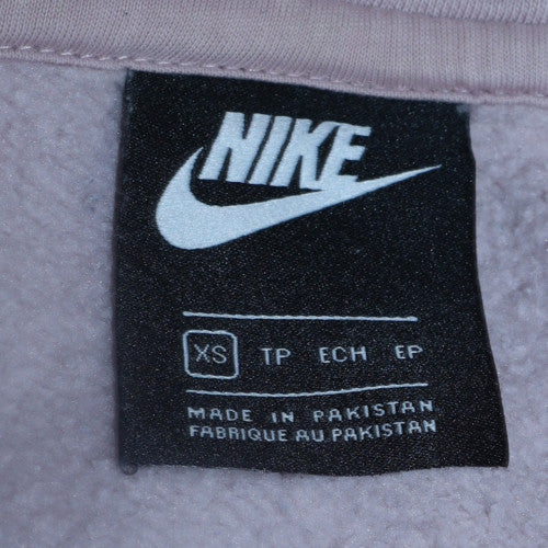 Nike Womens Pink Pullover Hoodie XS Hooded Sweatshirt Casual