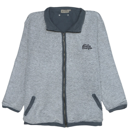 Weird Fish Men's Grey XL Full Zip Knit Casual Jacket