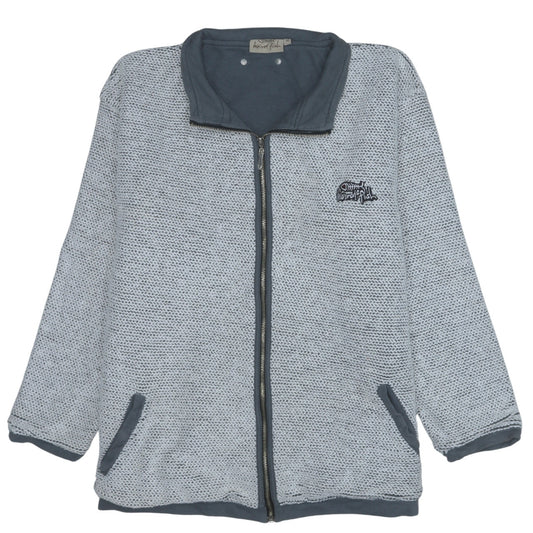 Weird Fish Men's Grey XL Full Zip Knit Casual Jacket