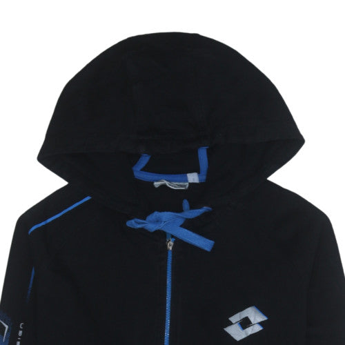 Lotto Men's Black Full Zip Hoodie XL Sportswear