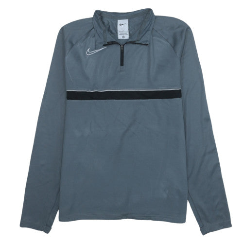 Nike Boys Grey XL Dri-Fit 1/4 Zip Long Sleeve Sports Sweatshirt