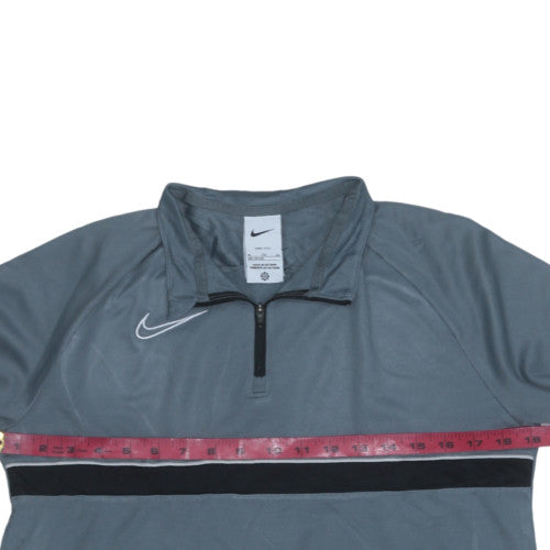 Nike Boys Grey XL Dri-Fit 1/4 Zip Long Sleeve Sports Sweatshirt
