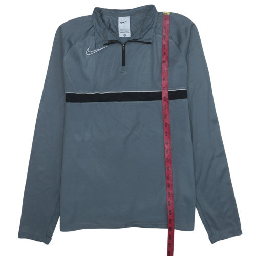 Nike Boys Grey XL Dri-Fit 1/4 Zip Long Sleeve Sports Sweatshirt