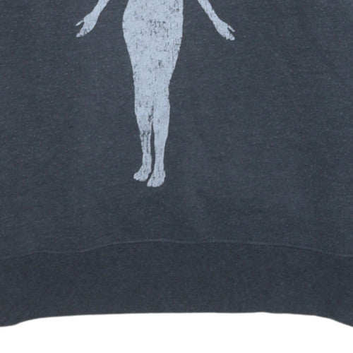 Nirvana Women's Black Pullover Hoodie Small Graphic Print Fleece