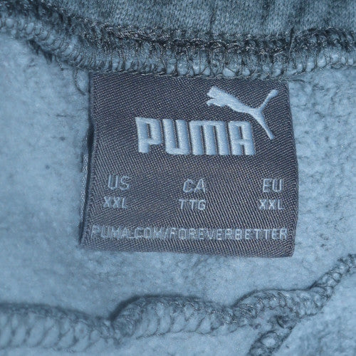 Puma Men's Grey 2XL Fleece Sweatpants Regular Fit Casual