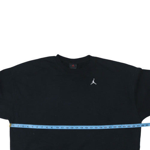 Jordan Womens Black XL Pullover Sweatshirt Crew Neck Cotton Blend