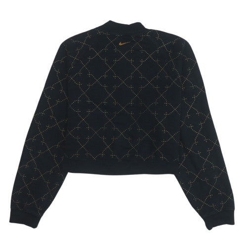 Nike Womens Black Gold Therma-Fit Pullover Sweatshirt XS