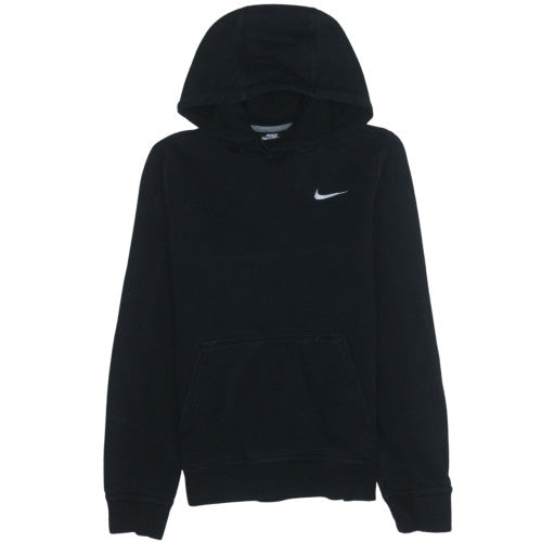 Nike Womens Black XS Pullover Hoodie Cotton Blend Sweatshirt