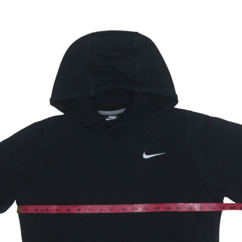 Nike Womens Black XS Pullover Hoodie Cotton Blend Sweatshirt