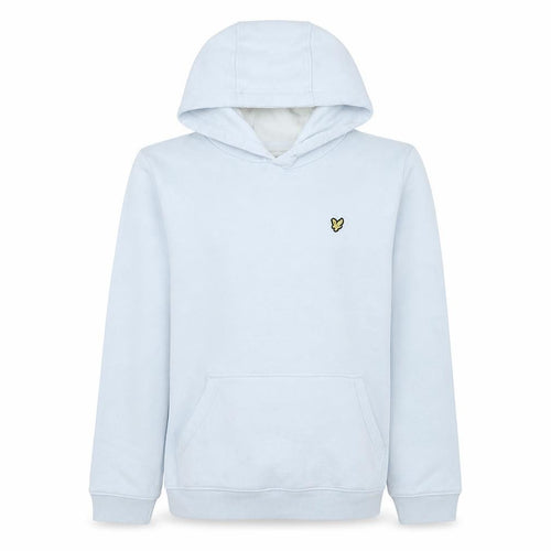 Lyle & Scott Boys White Pullover Hoodie 15-16 Years Cotton Fleece