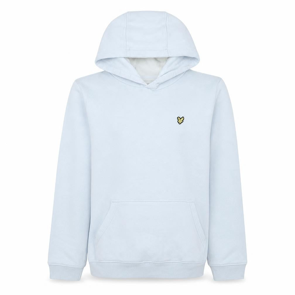 Lyle & Scott Boys White Pullover Hoodie 15-16 Years Cotton Fleece