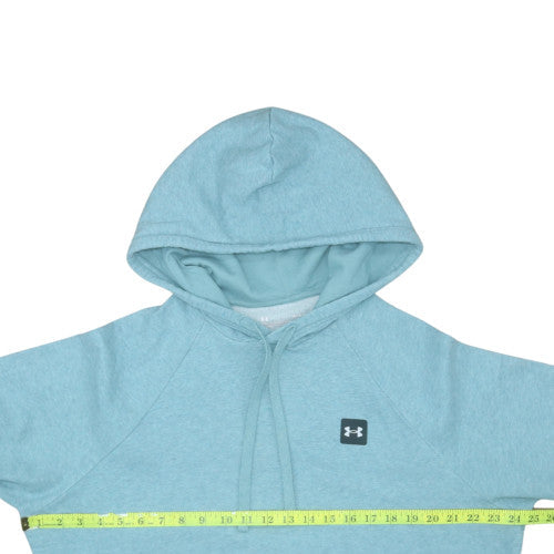 Under Armour Women Blue Pullover Hoodie L Loose Fit Fleece
